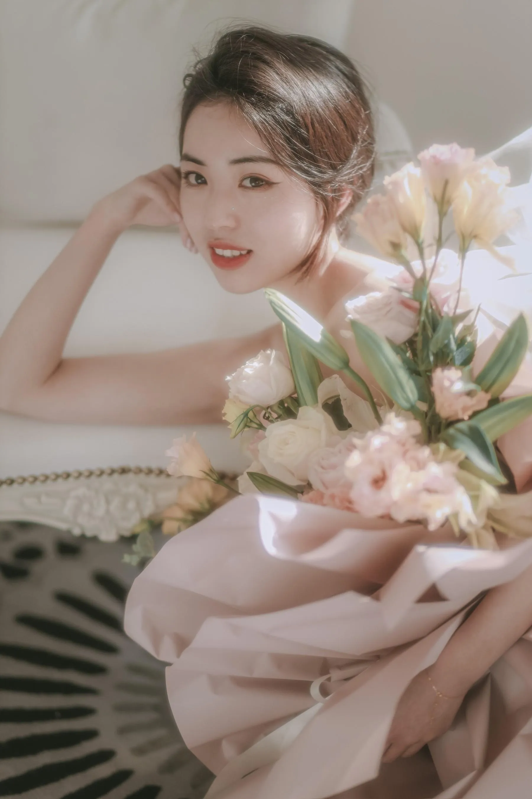 [艺图语] 2022.07.02 花与少女 小朱 [36P]插图6